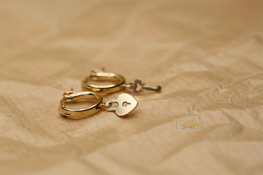 Lock And Key Earrings