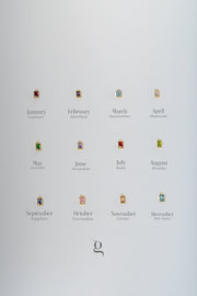 Baguette Birthstone Necklace