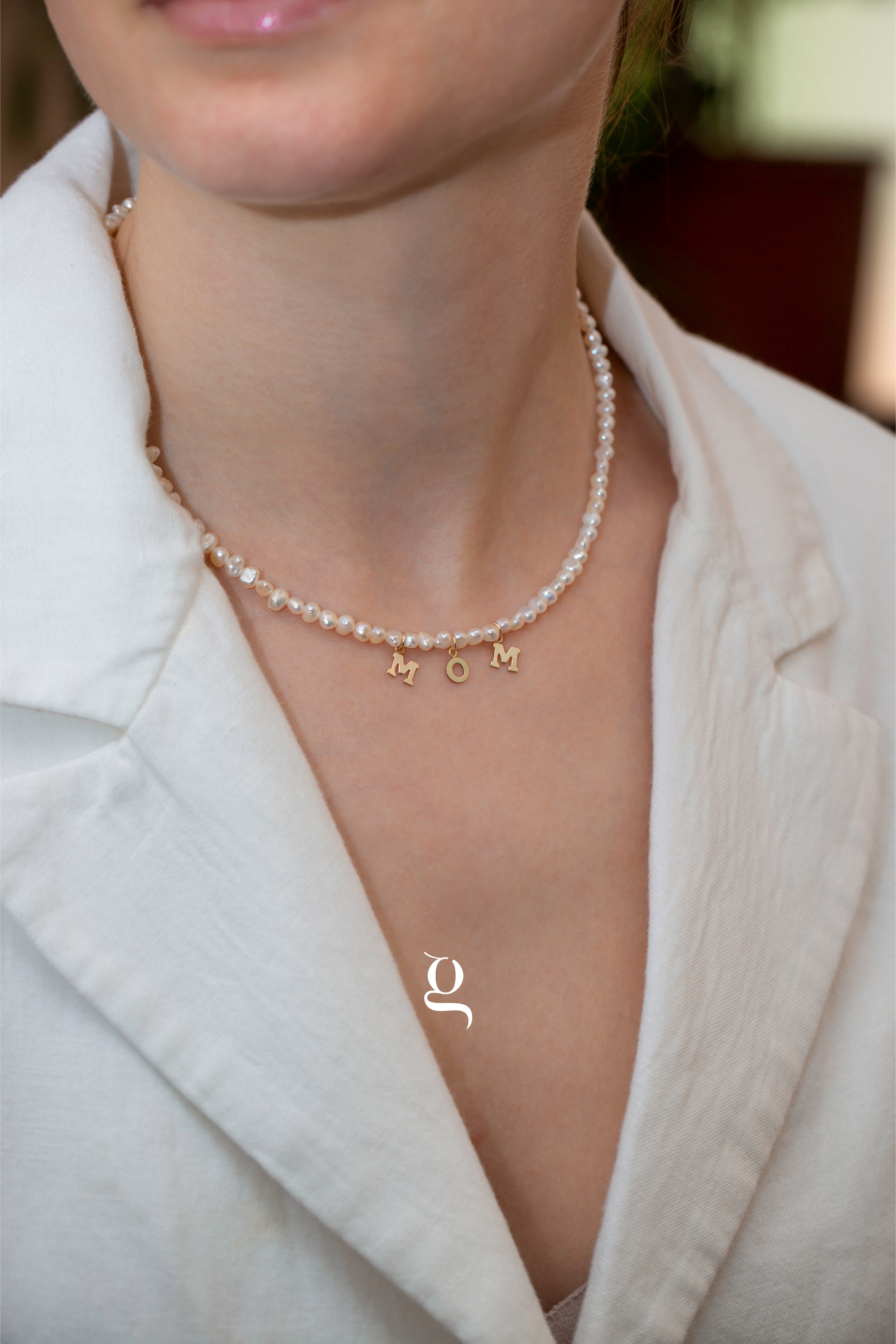 Personalized Pearl Necklace