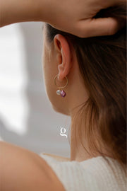 Blush Hoops