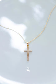 Radiant Cross Necklace - Goldside Jewelry