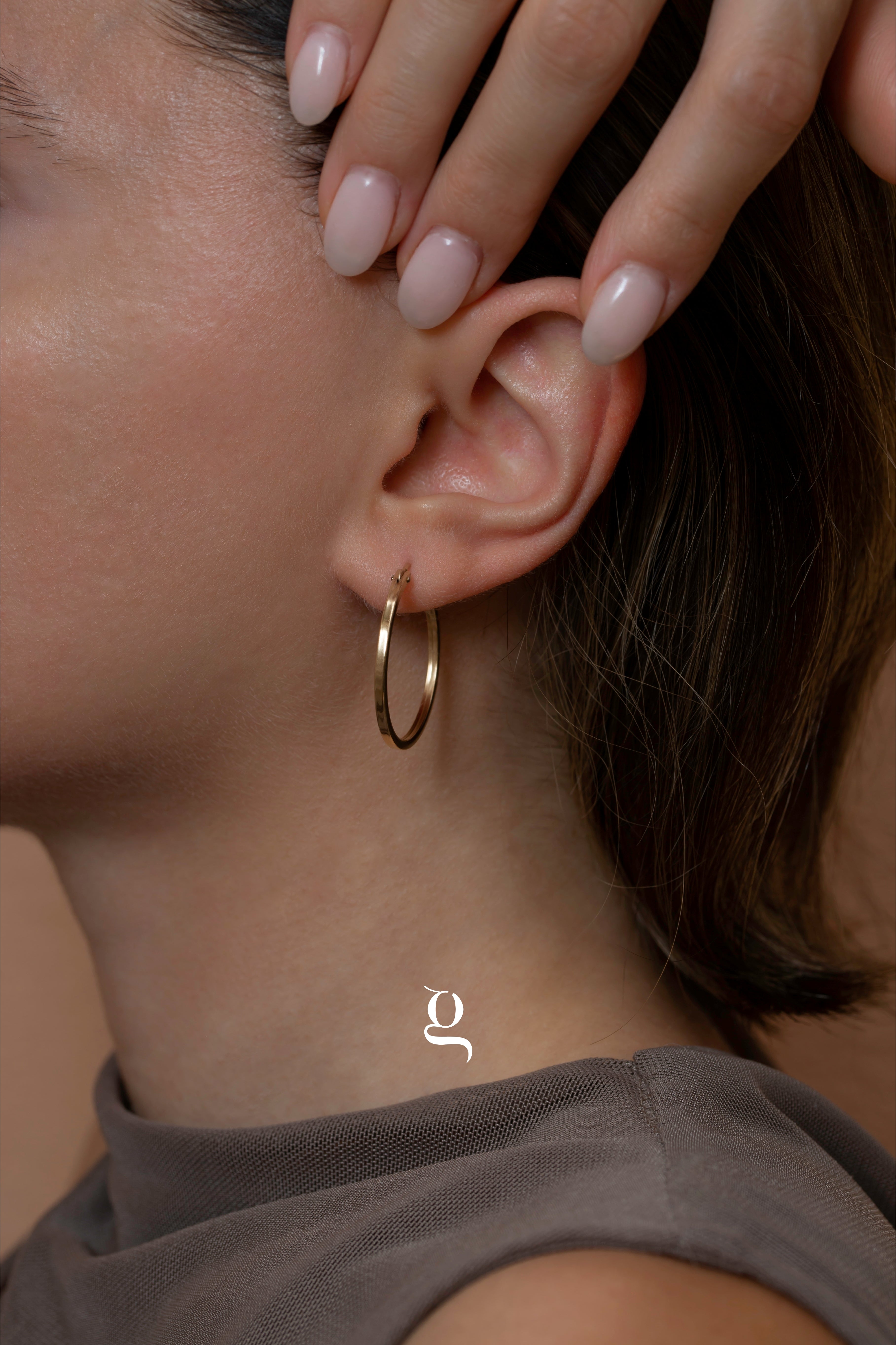 Square Tube Hoops - Goldside Jewelry