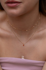 Heart Birthstone Necklace