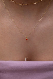 Heart Birthstone Necklace