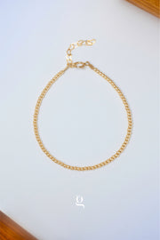 Pearl & 2 mm Gold Ball Bracelet