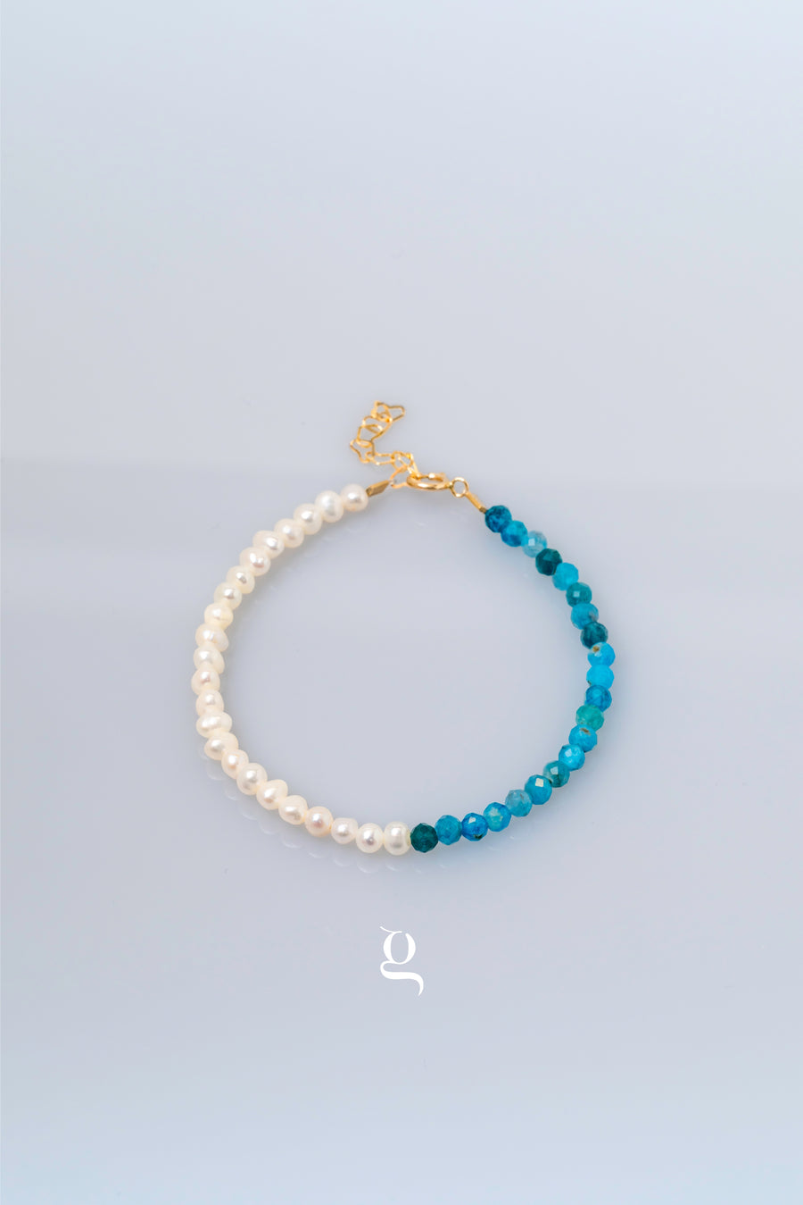 Natural Stones & Freshwater Pearls Beaded Bracelet