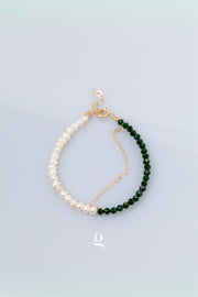 Natural Stones & Freshwater Pearls Beaded Bracelet