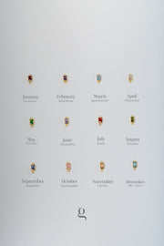 Baguette Birthstone Necklace