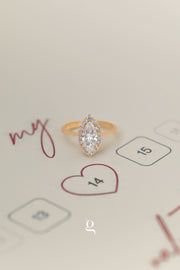 Marquise Halo Ring