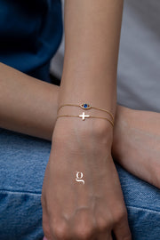 Mini Gold Cross Bracelet