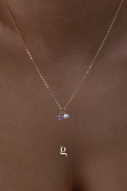 Birthstone & Pearl Necklace