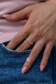 Rosé Wave Ring