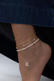 Bare Pearl Anklet