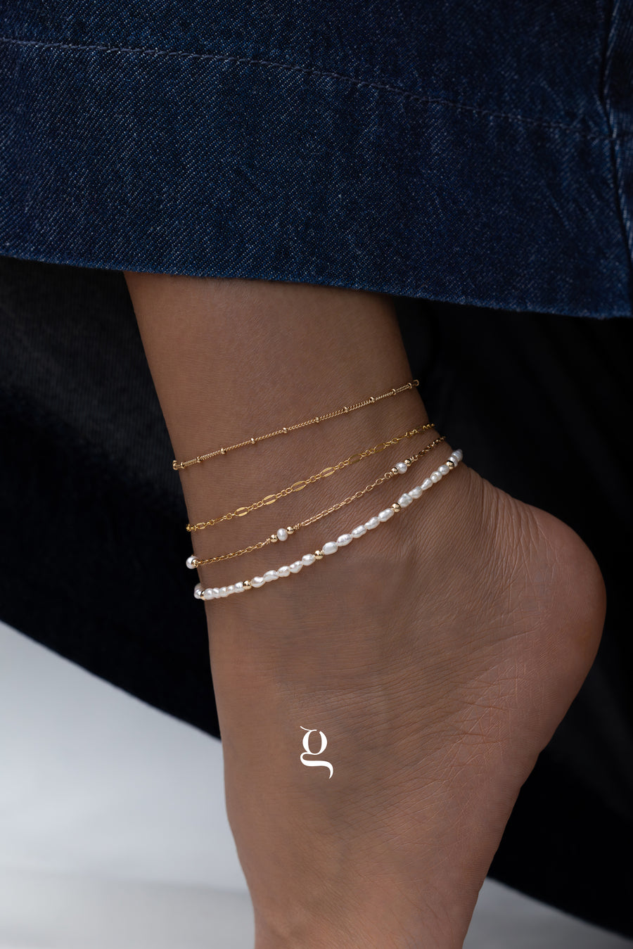 Dainty Satellite Anklet