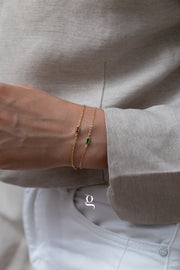 Baguette Birthstone Bracelet