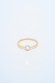 White Opal Ring