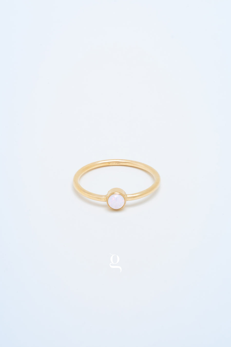 White Opal Ring