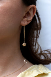 Minimalist Sun Threader Earrings