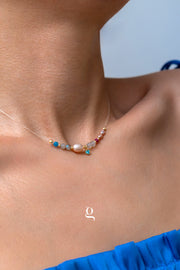 Pearl & Gemstone Invisible Necklace