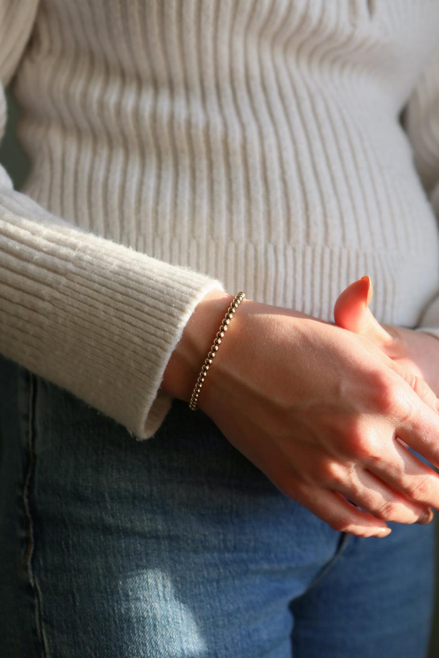 Gold Beaded Bracelet