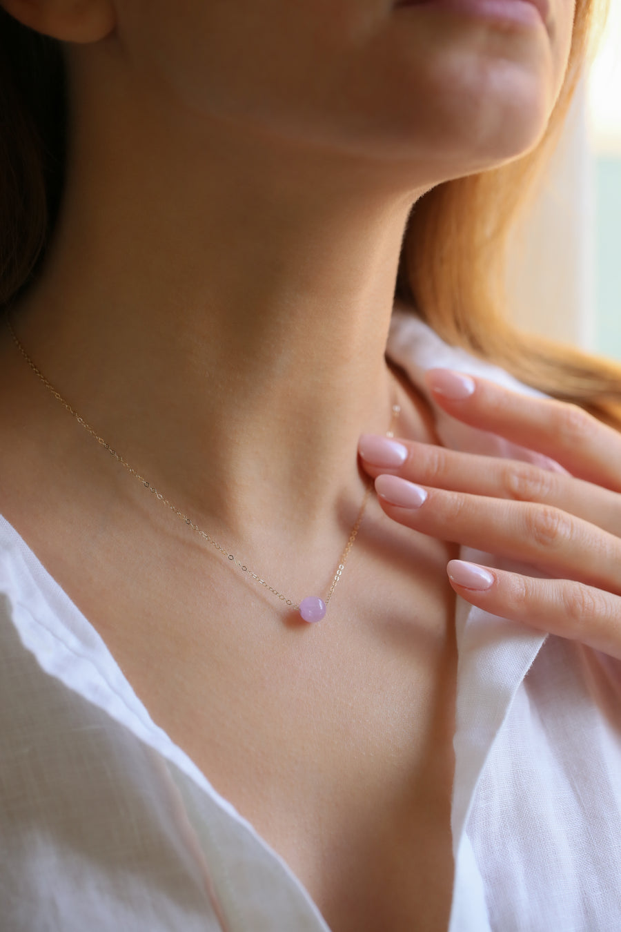 Kunzite Stone Necklace