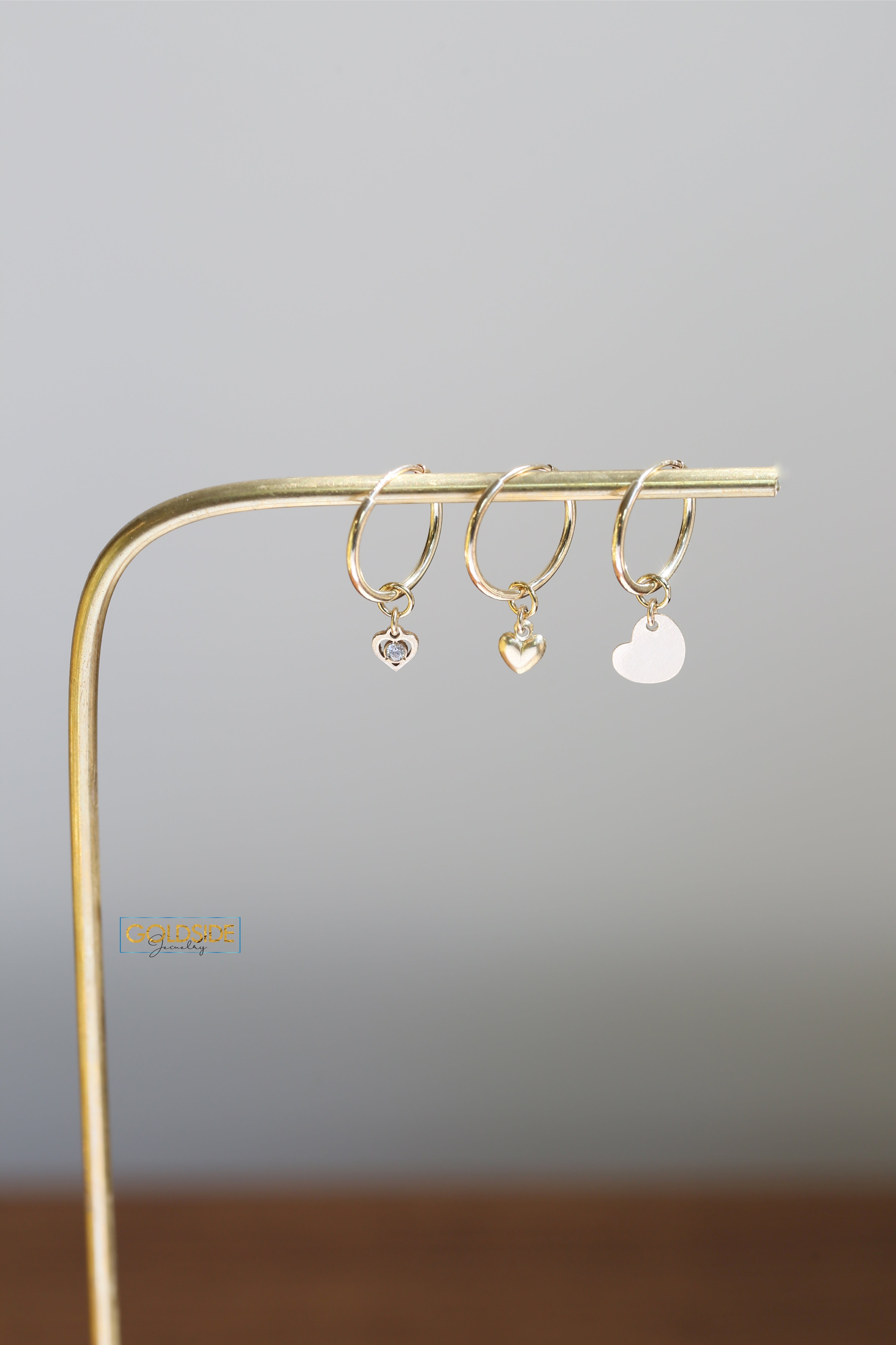 Charm Cascade Hoops - Goldside Jewelry