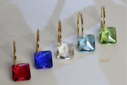 Square Swarovski Earrings