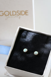 White Opal Earrings