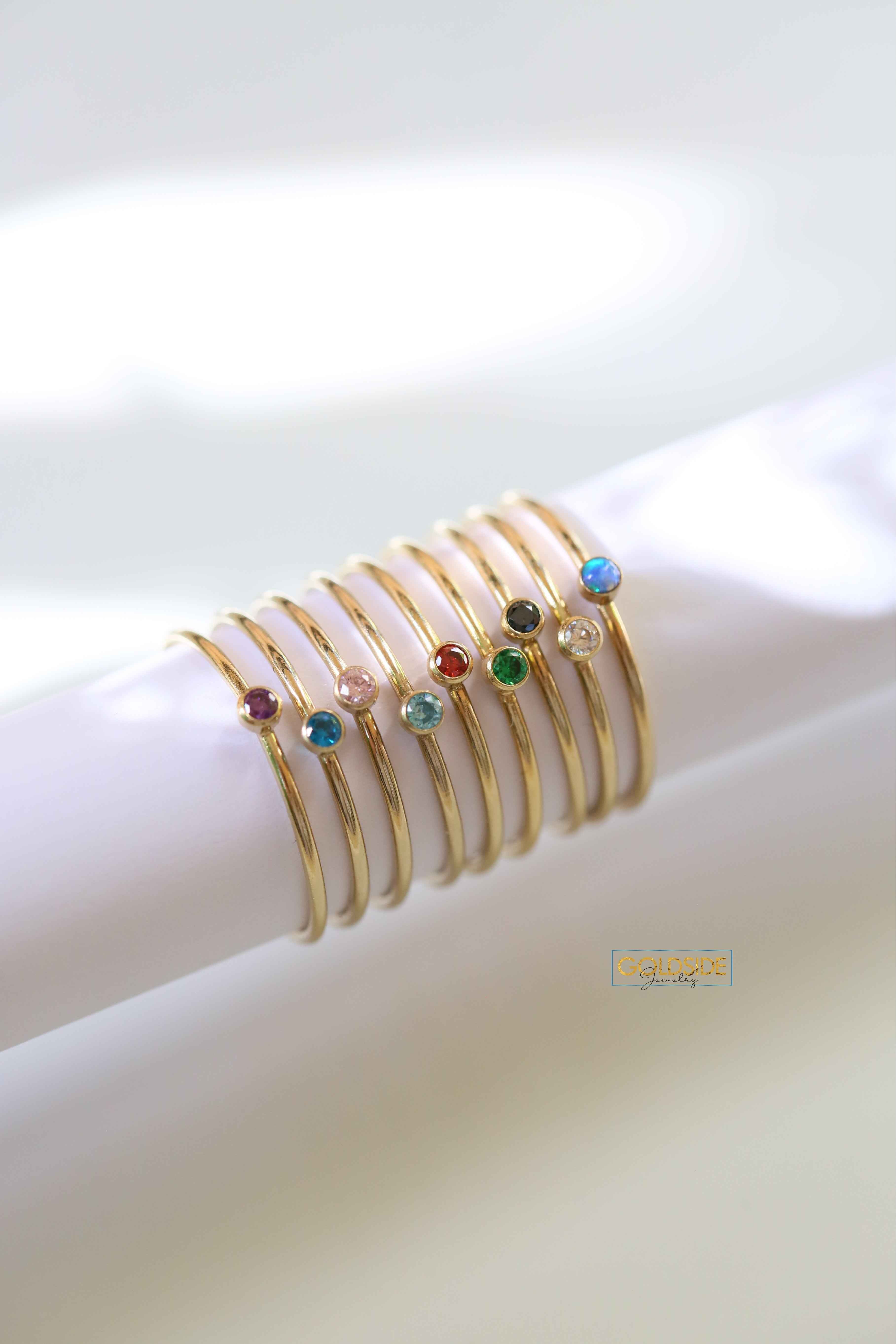 Colorful Stone Ring – Goldside Jewelry