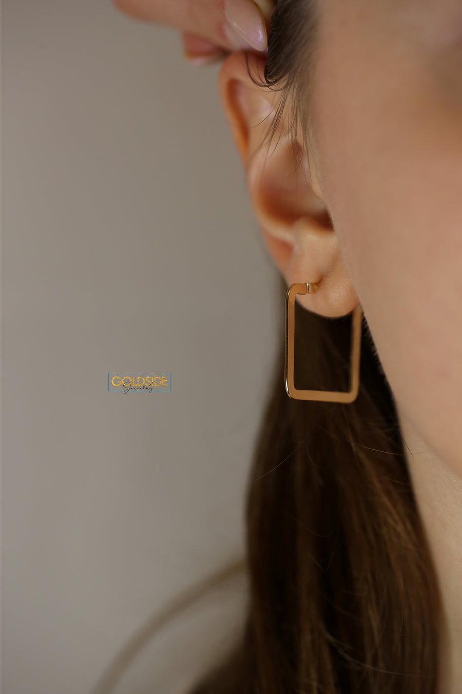 Flat Square Earrings