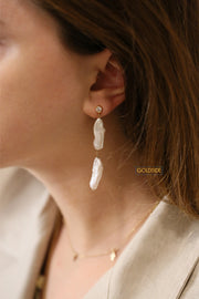 Long Pearls Earrings