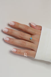 Blue Opal Ring