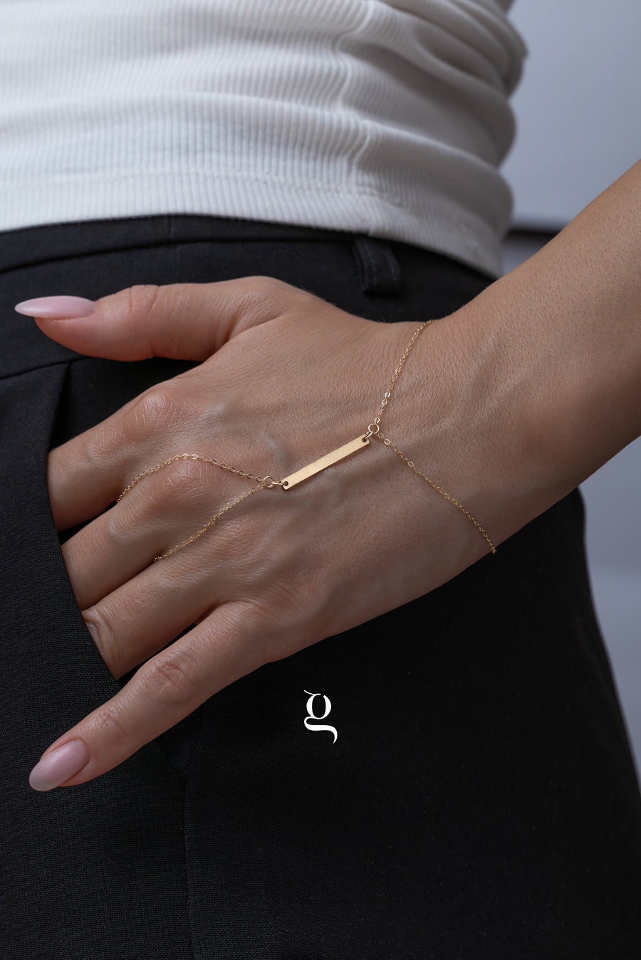 Modern Bar Hand Bracelet