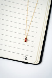 Baguette Birthstone Necklace