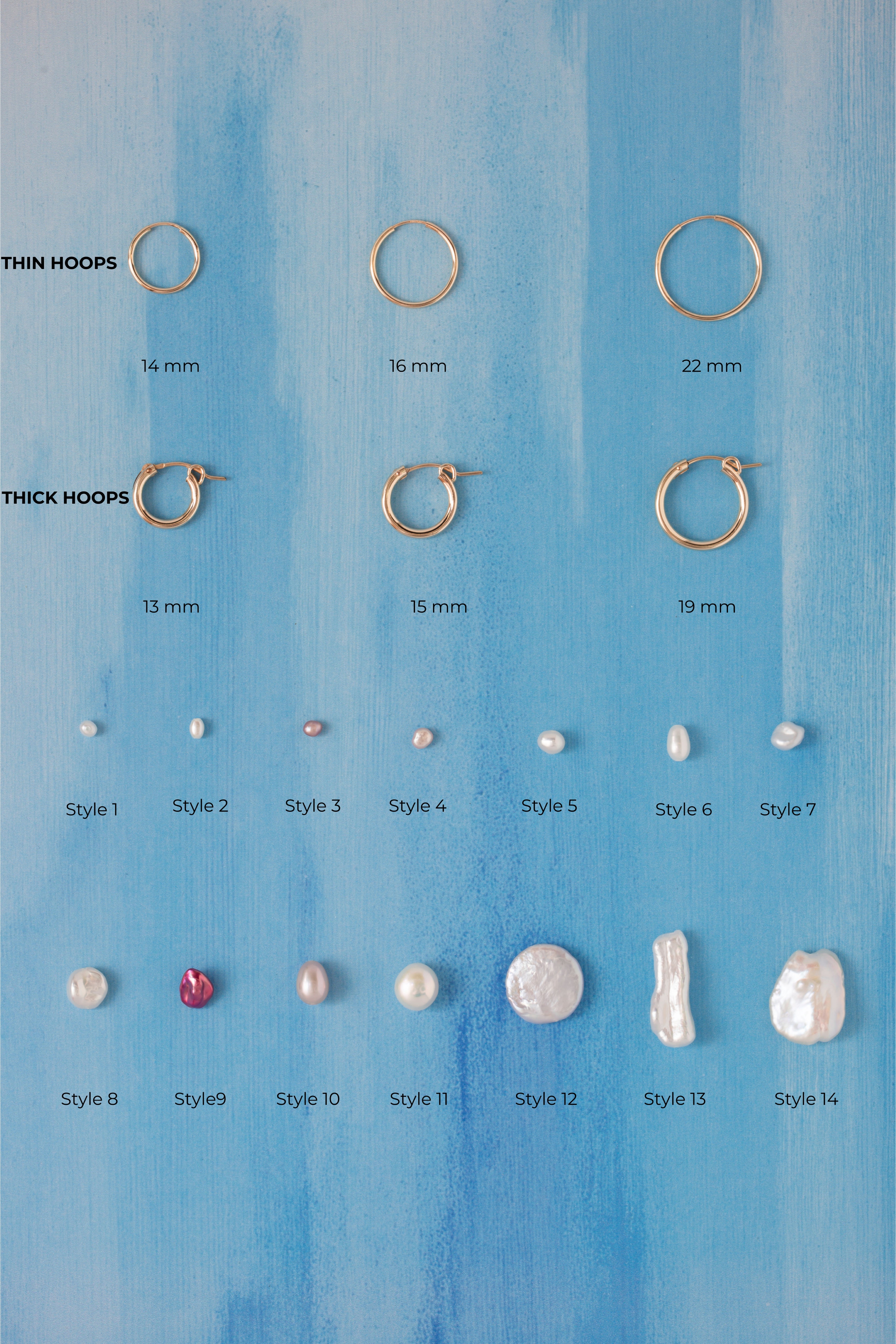 Dangle Charm Hoops