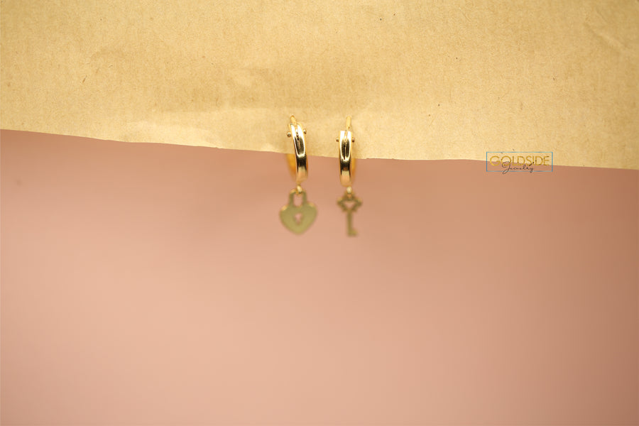 Lock And Key Earrings