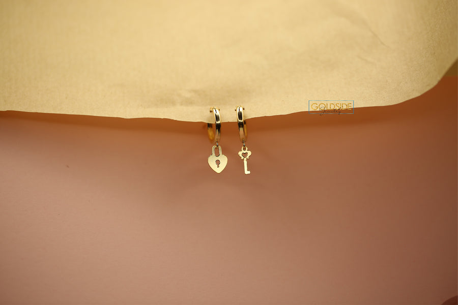 Lock And Key Earrings