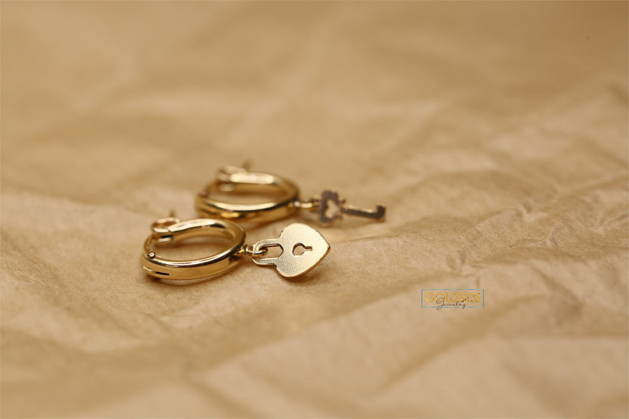 Lock And Key Earrings