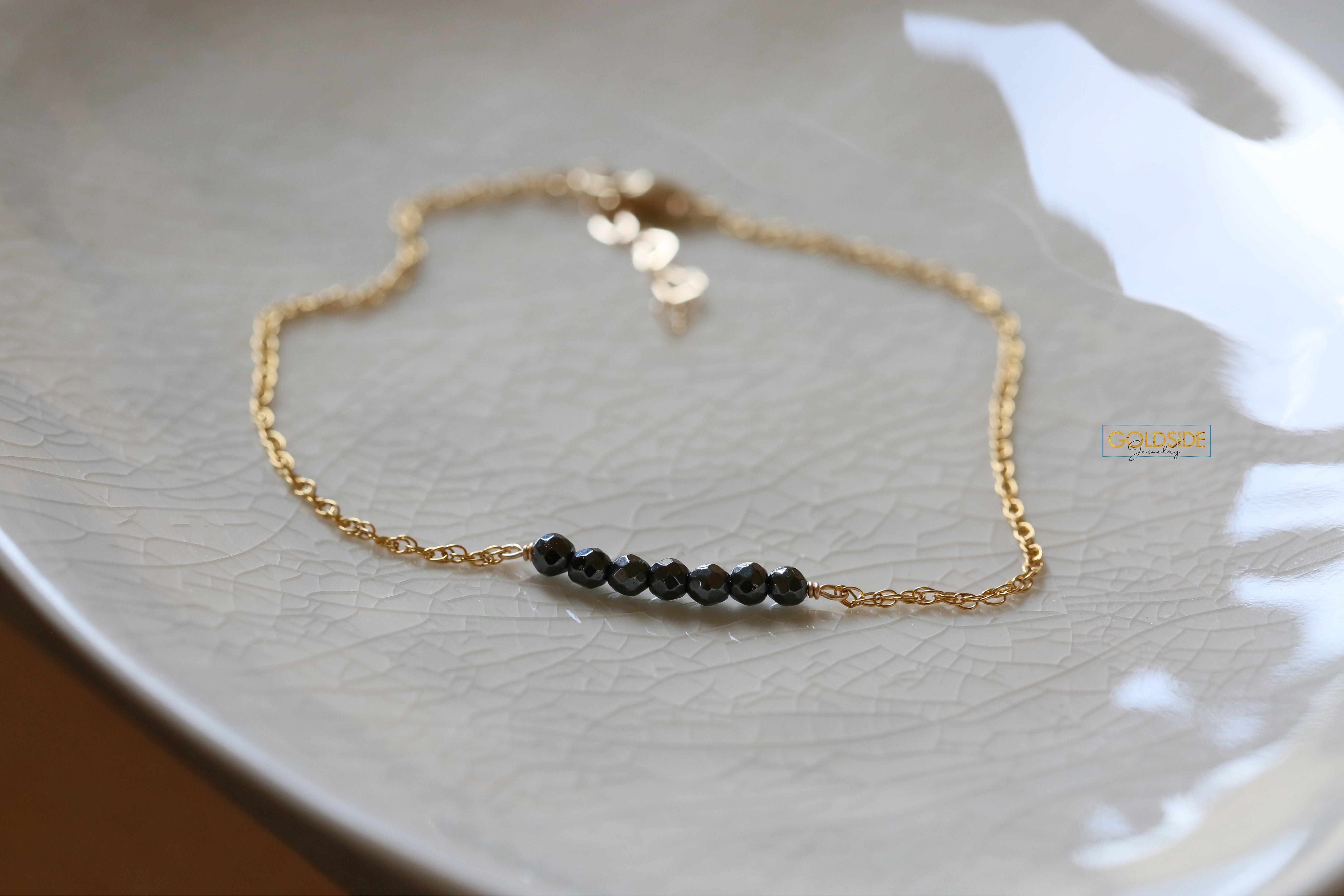 Onyx Stone Anklet