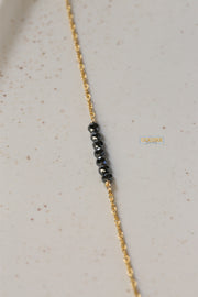 Onyx Stone Anklet