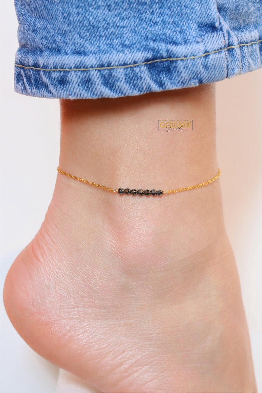 Onyx Stone Anklet