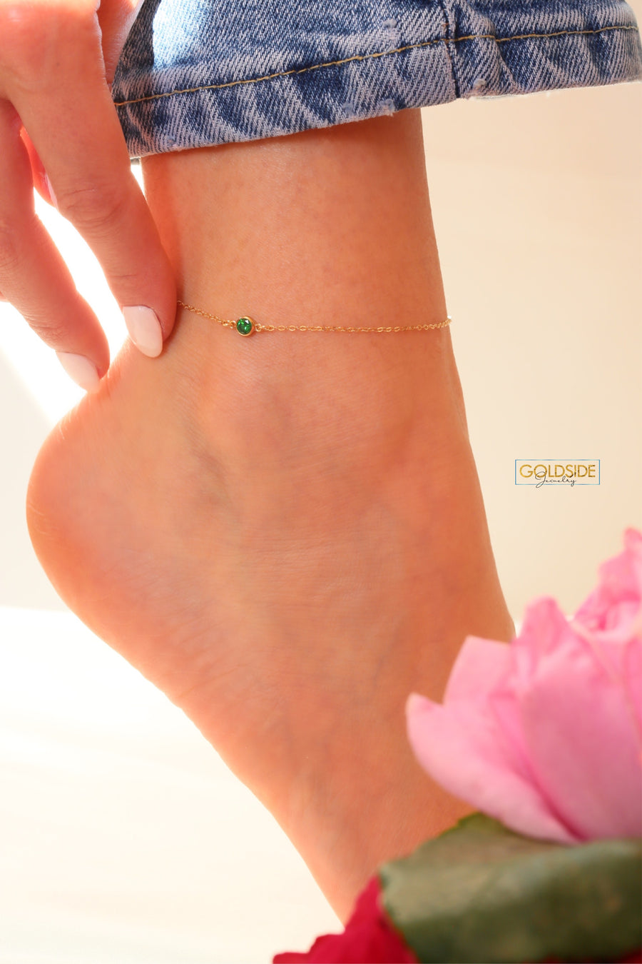 Colorful Stone Anklet